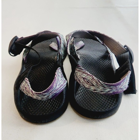 Chaco Z2 Classic Yampa Pixel Wave Purple Aqua Blue Toe Loop Sandals 7 - Picture 5 of 7